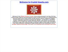 Tablet Screenshot of crystal-vaastu.com